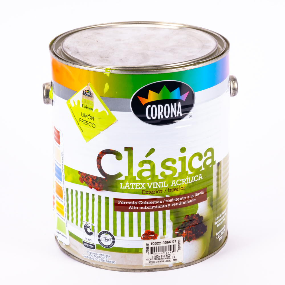 Pintura Corona clásica galón limón fresco
