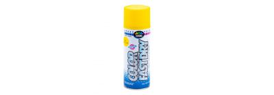 Pintura spray amarillo creativa