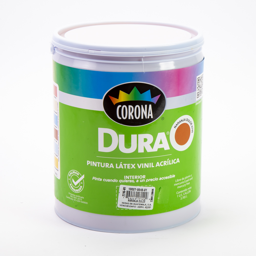 Pintura látex Dura naranja dulce galón