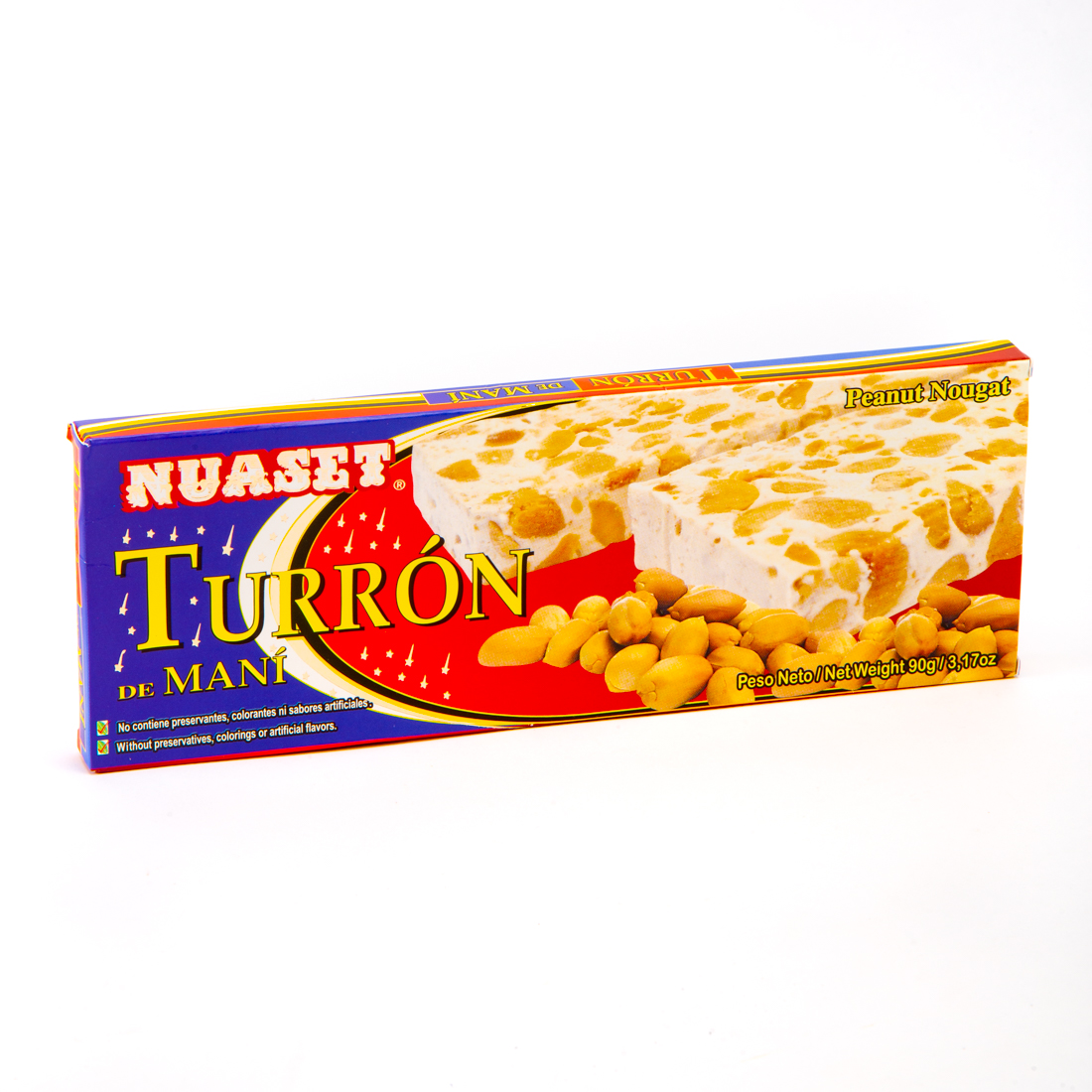 Turrón caja nuaset maní 90g