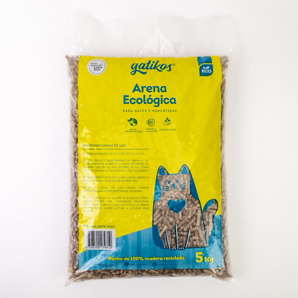 Arena ecológica Gatikos gato 5 kg