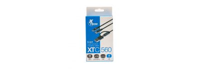 Cable Xtech multifuncional para carga 5en1