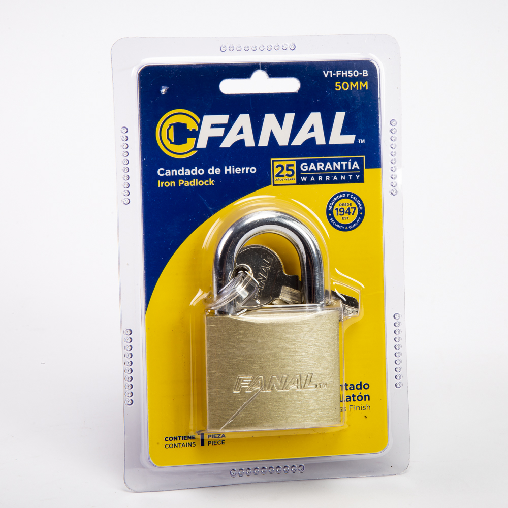 Candado hierro fanal 50mm blister