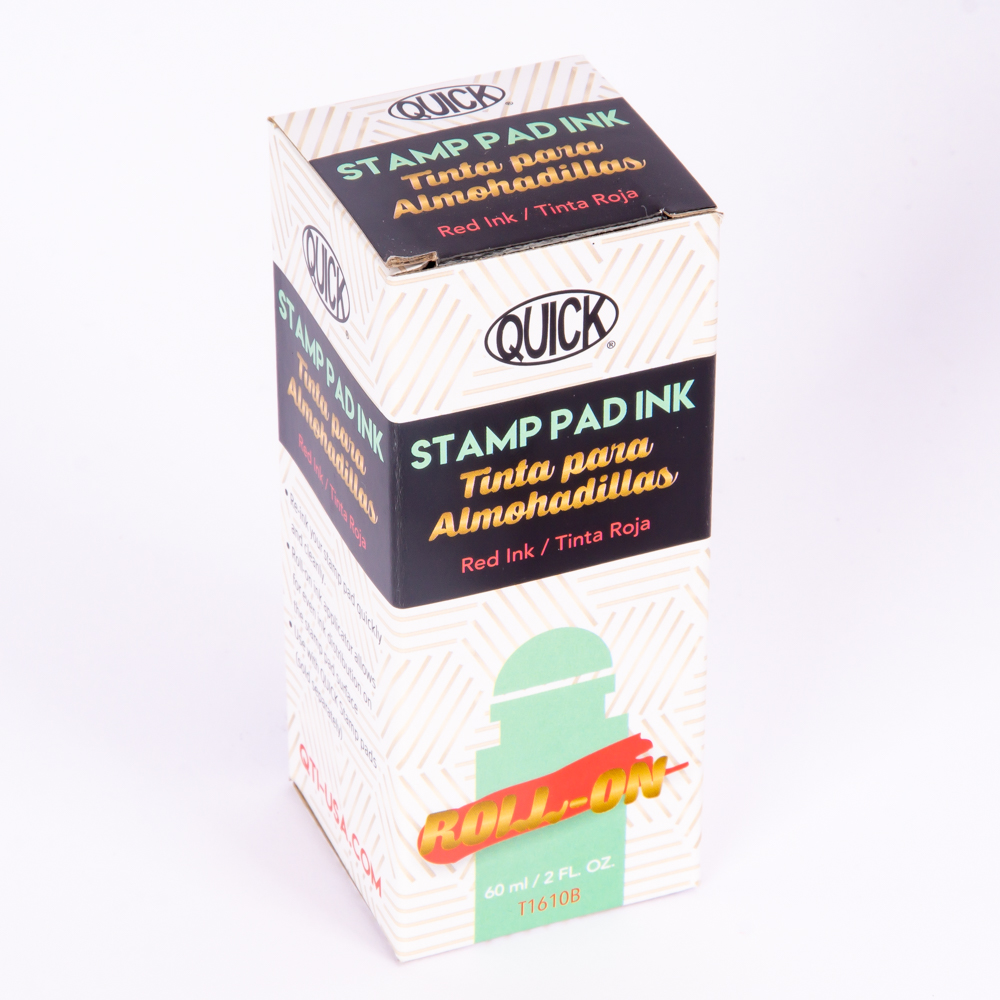 Tinta Quick sello roll on rojo 98ml