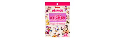Calcomanía Minnie de  recompensa y actividades +100pzas +3a