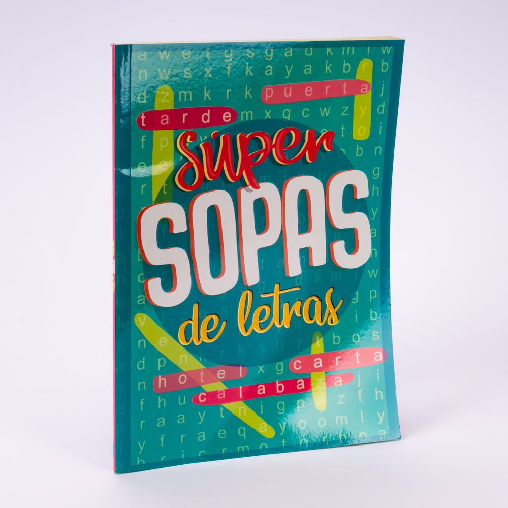 Libro sopa de letras Super Sopas 80pag surtido