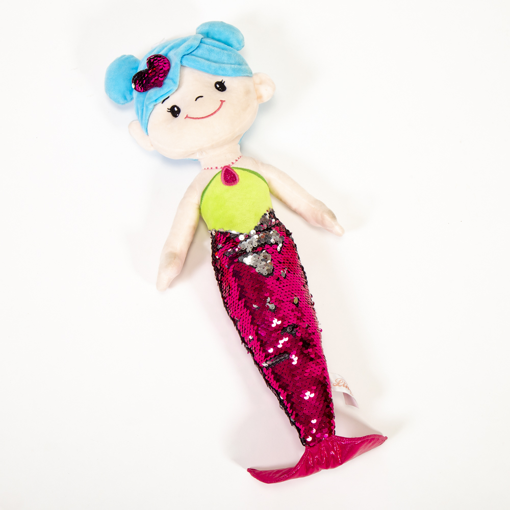 Peluche Linzy Toys sirena arcoíris 19 pulgadas