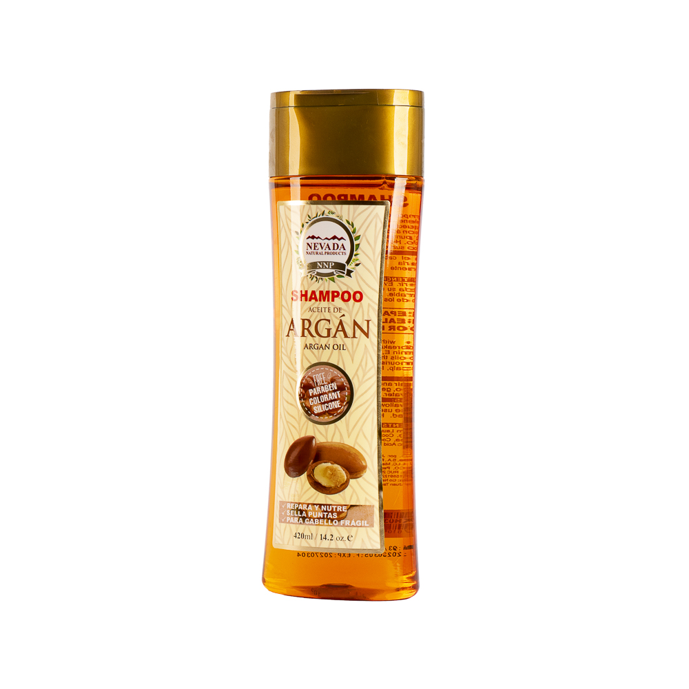 Shampoo aceite argán 420ml marrón