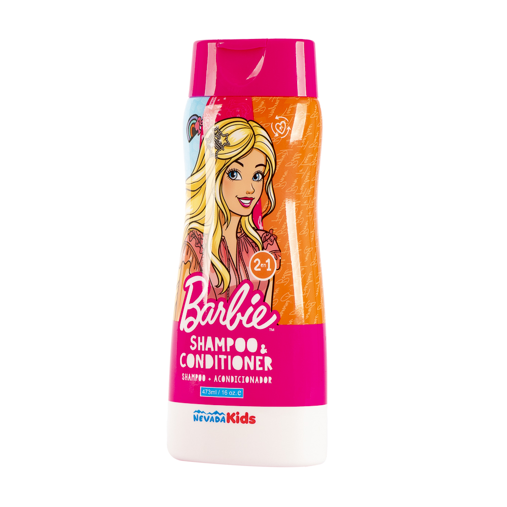 Shampoo y acondicionador barbie 2en1 473ml 16oz 