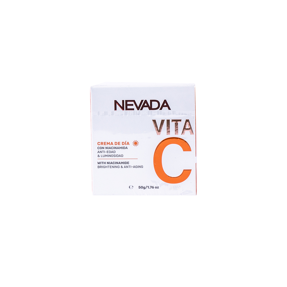 Crema facial vitamina C día con niacinamida anti-edad luminosidad 50g