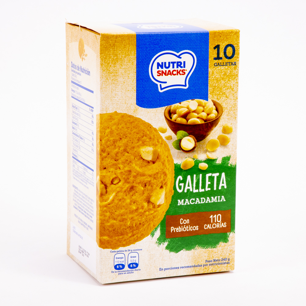 Galleta Nutrisnacks macadamia 240g