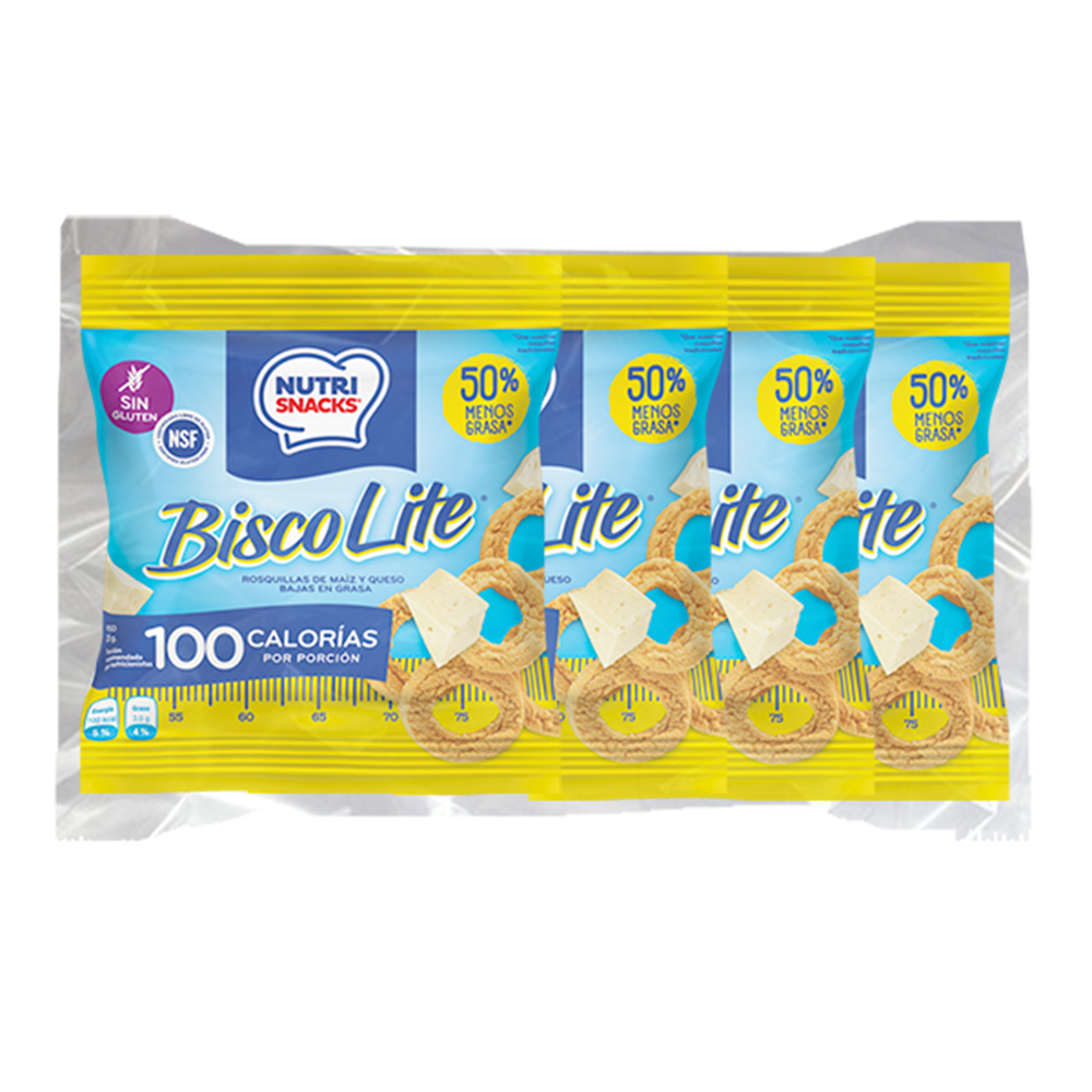 Snack Nutrisnacks Merienda Bisco Lite 4Und