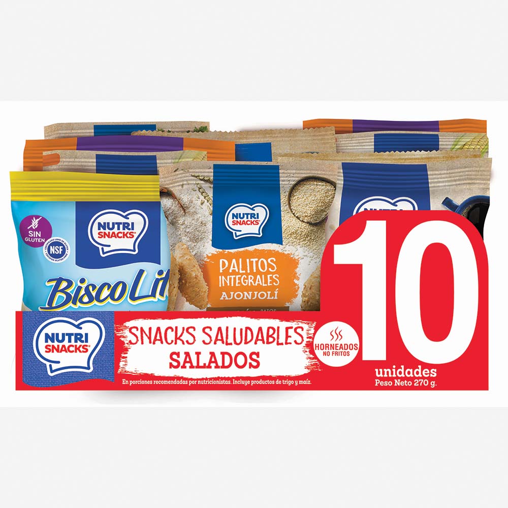 Snack merienda salada 10 unds
