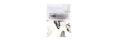 Cortina para baño estampado mariposas 13pzas