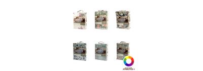 Cubrecama queen estampado