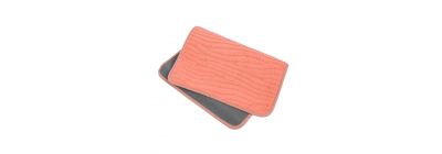 Alfombra afelpada con relieve coral