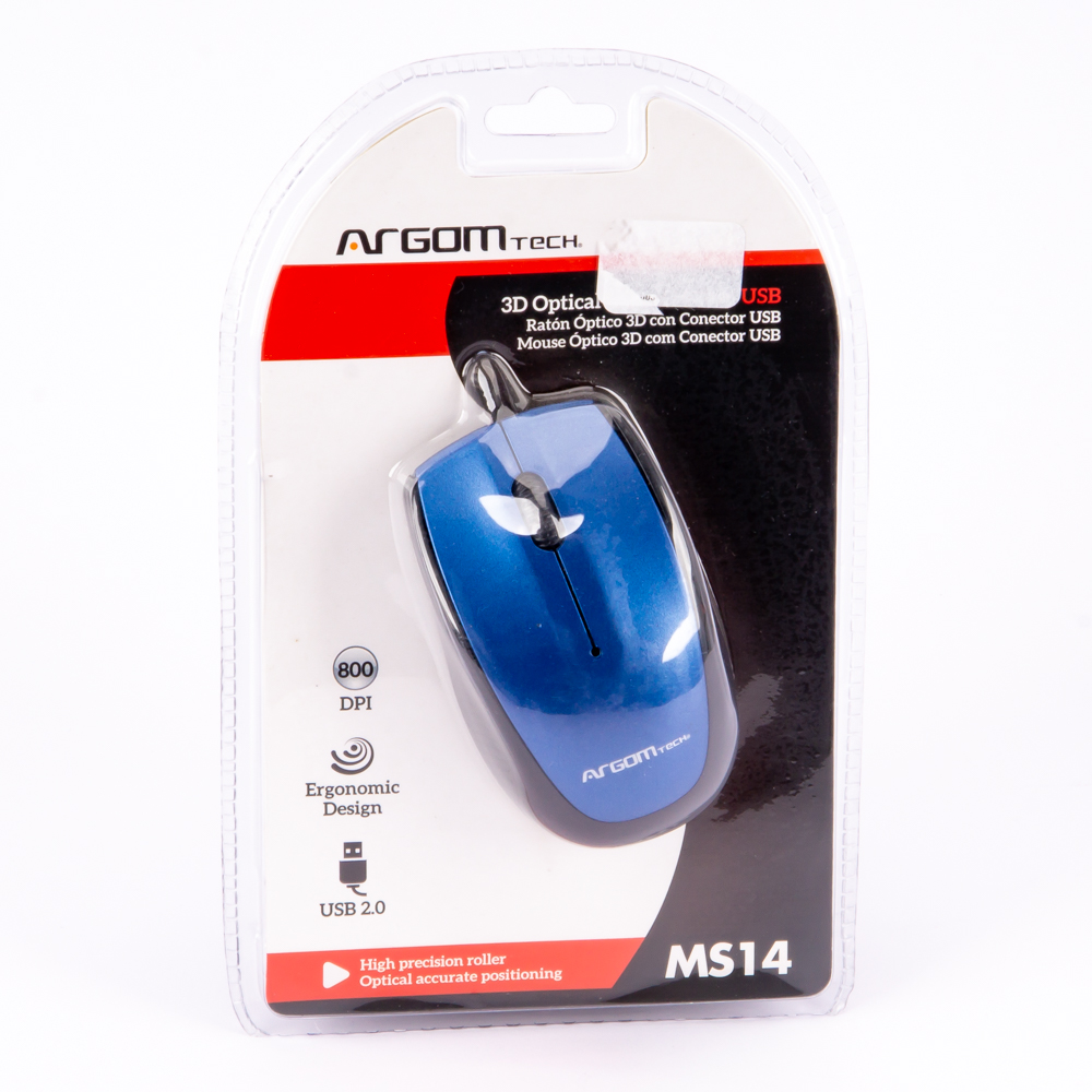 Mouse inalámbrico USB 3d 2.0 azul