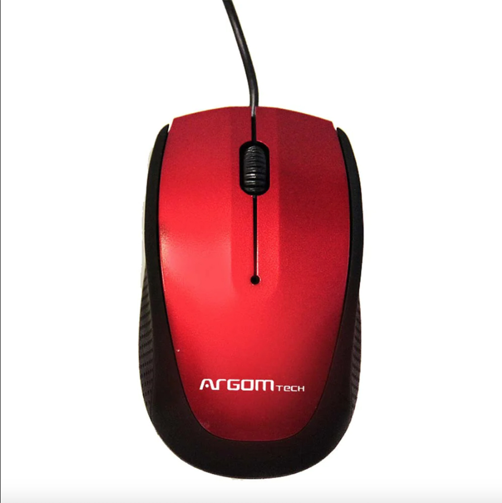 Mouse óptico USB 800dpi rojo