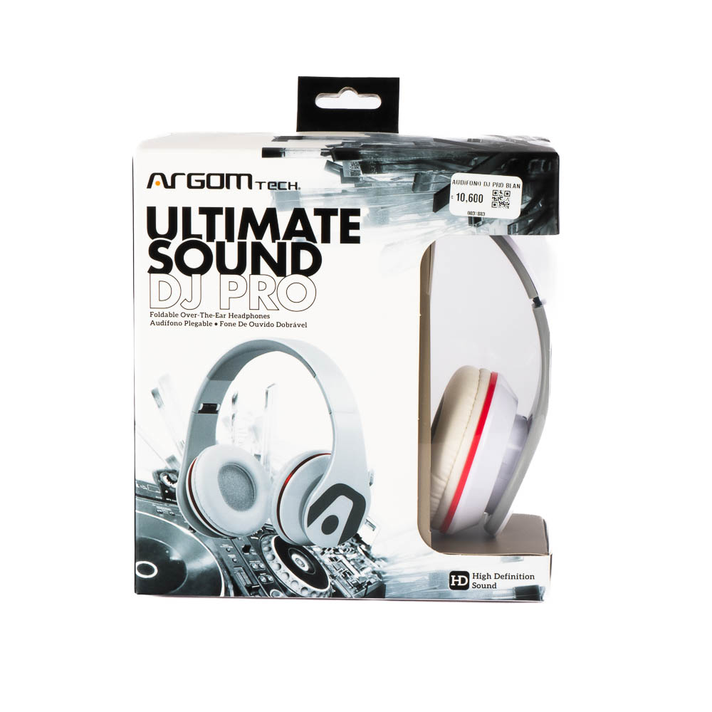 Audífono dj pro blanco 1.2m