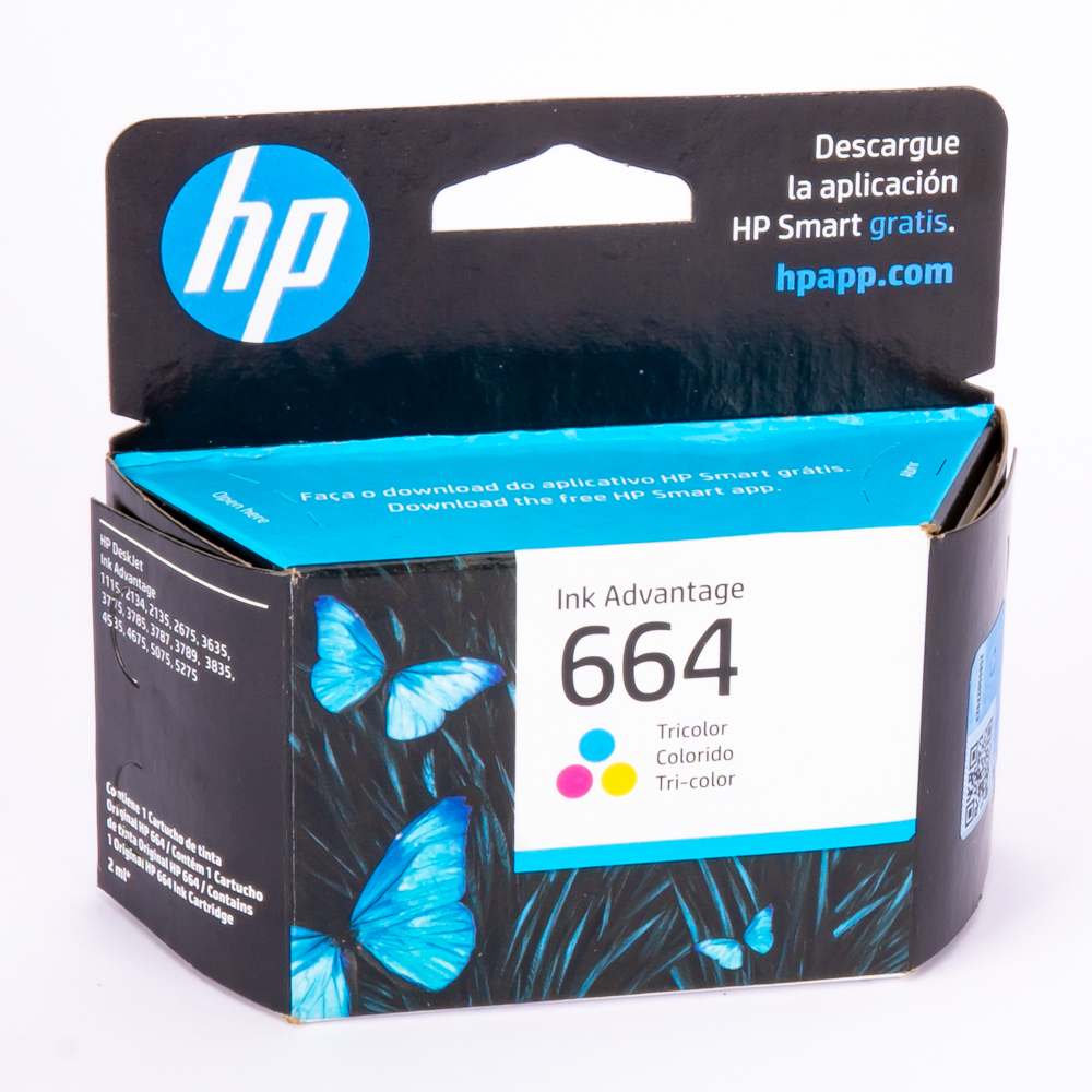 Tinta para impresora hp 664 tri-color