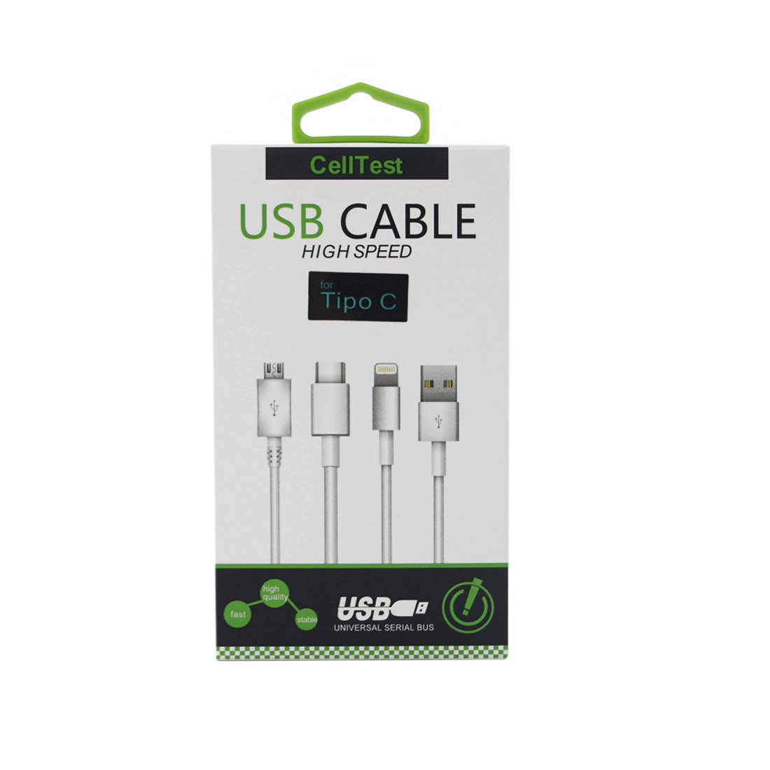 CABLE TIPO C 1.8M CELLTEST