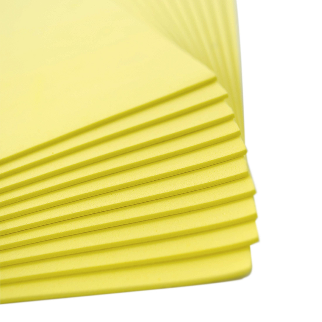 FOAM LISO AMARILLO 20X30CM PAQUETE DE 10 UNIDADES