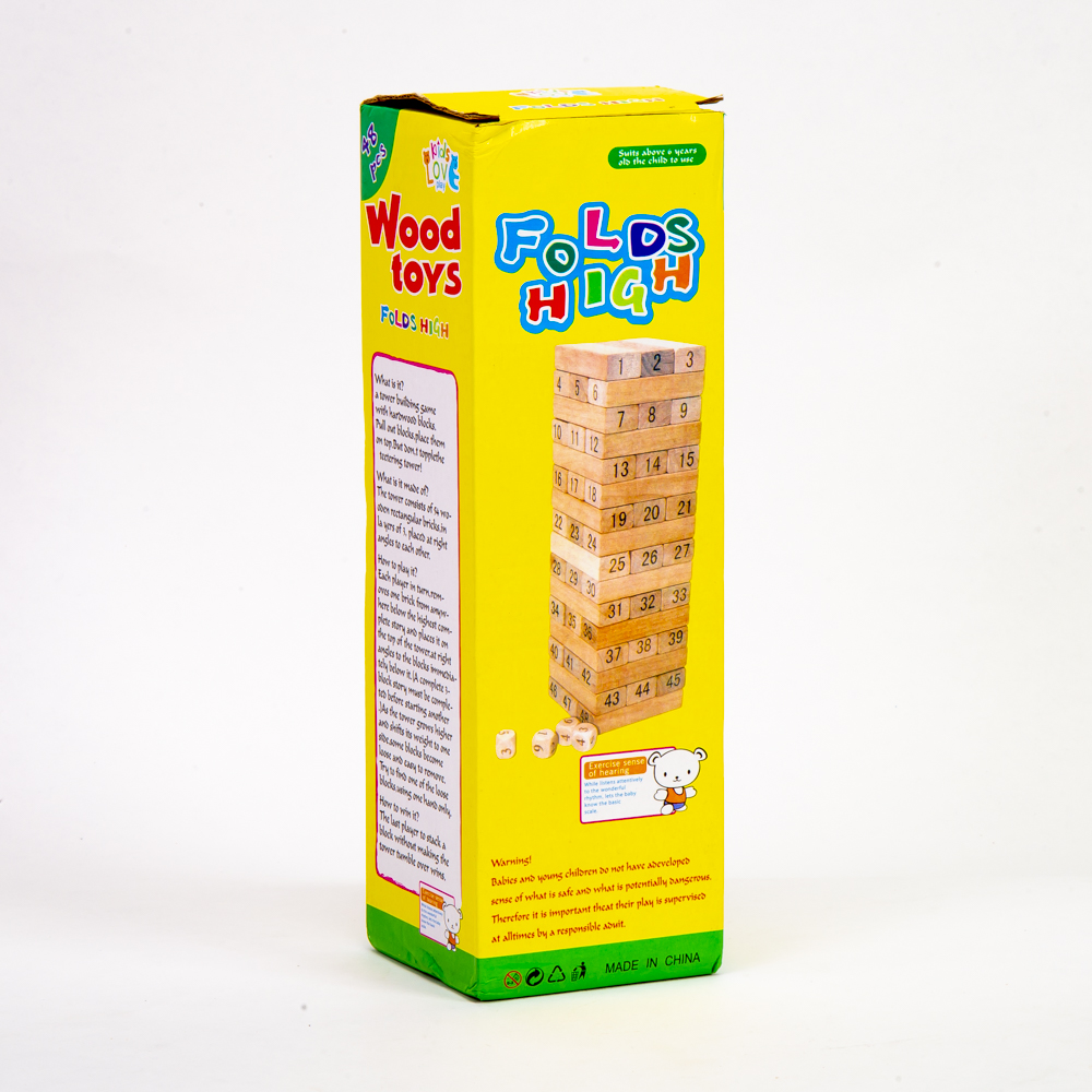 Juego madera jenga números +3a