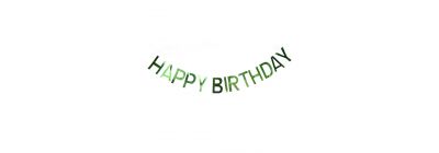 Letrero Happy Birthday surtido