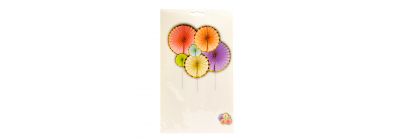 Esfera papel corrugado 6pzas 20-40cm