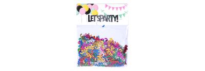 Confetti espiral multicolor