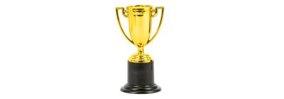 Trofeo con base dorado 10cm