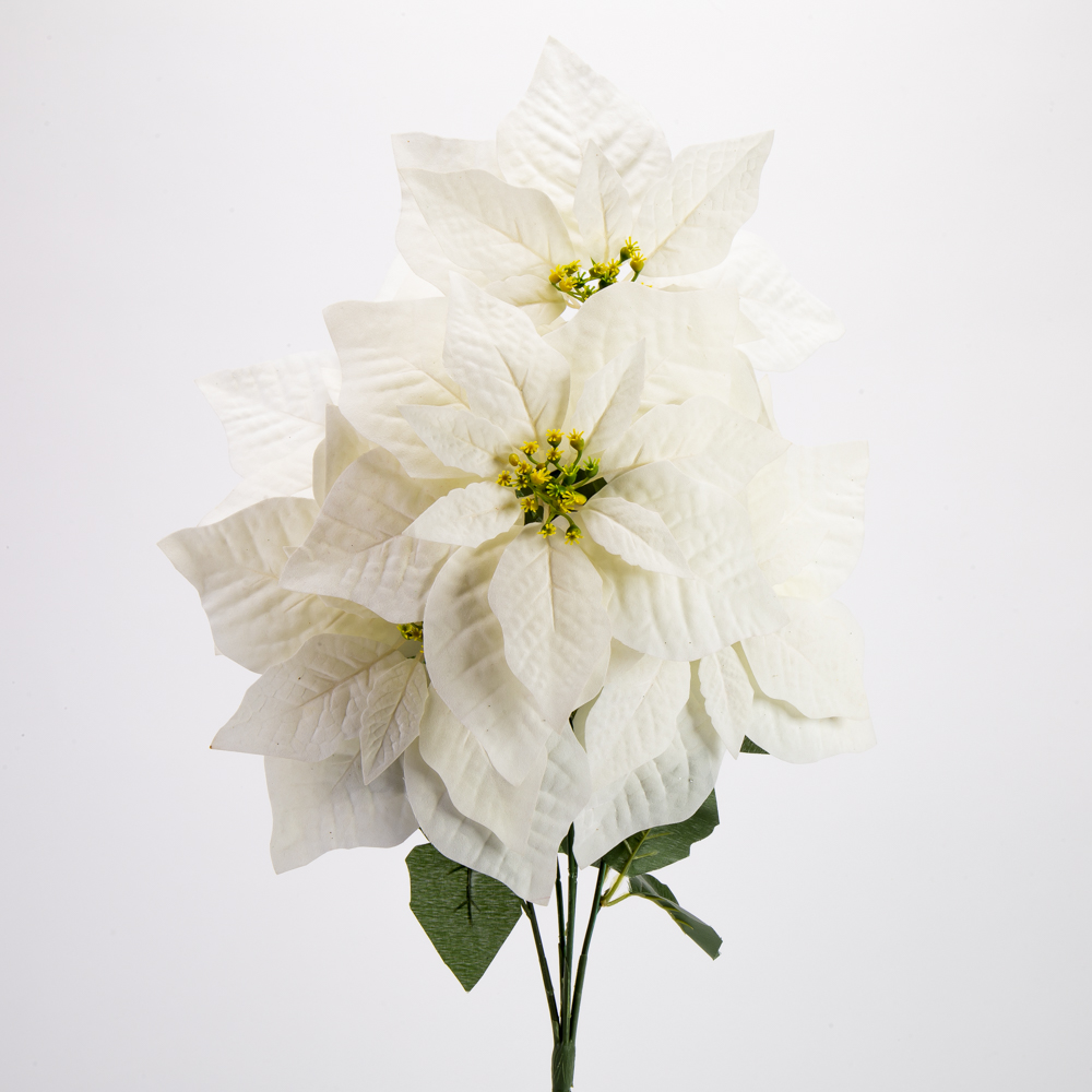 Ramo flor artificial pastora 24cm blanco