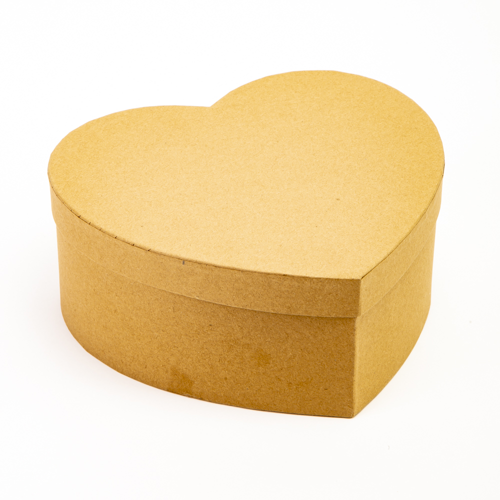 Caja regalo cartón corazón 15.5x14.5x6cm pequeña