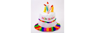 Sombrero tela happy birthday candelas