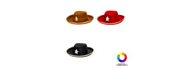 Sombrero estilo sheriff surtido