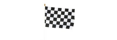 Bandera cuadros con polos