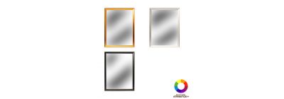 Espejo rectangular marco plástico