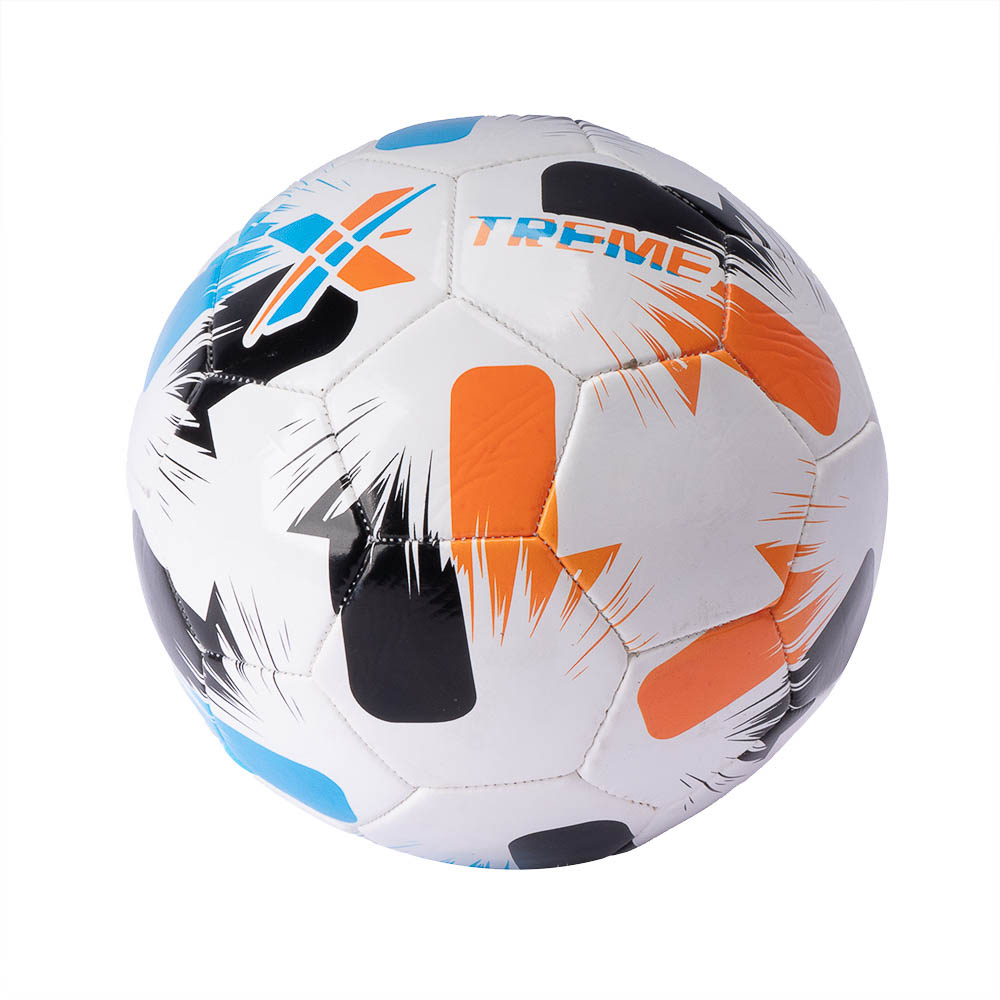 Bola fútbol 32 paneles blanca/naranja/celeste #5 410-440g