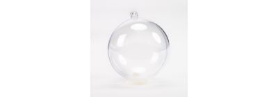 Esfera plástica transparente