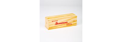 Juego mesa dominó estuche madera 28pzas +3a