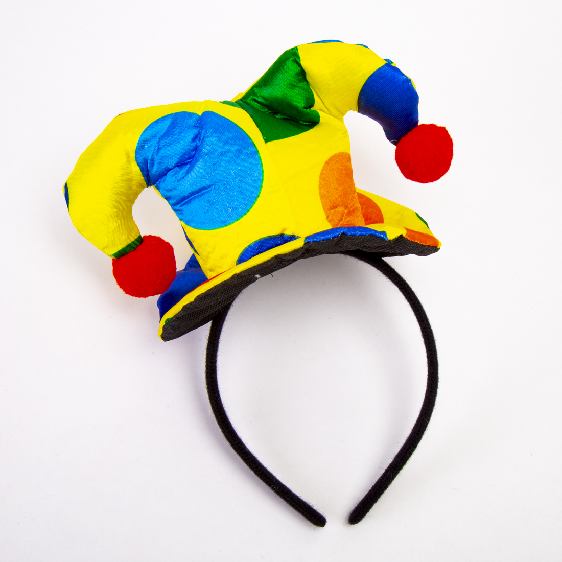 Diadema tela bufón