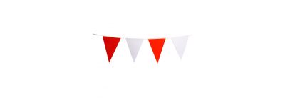Banderín papel liso 12pzas