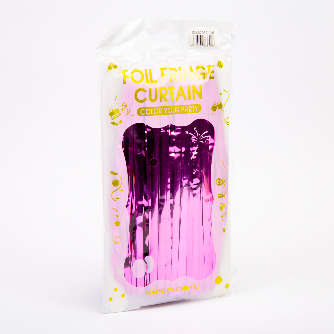 Cortina decorativa rosa