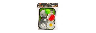 Juego plástico kitchen loys cocina con accesorios 8pzas +3a