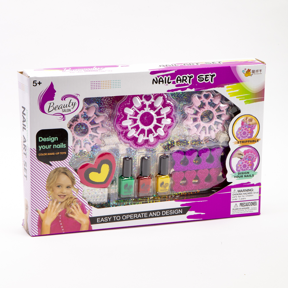 Accesorio cosmético plástico decorar uñas 18pzas +5a