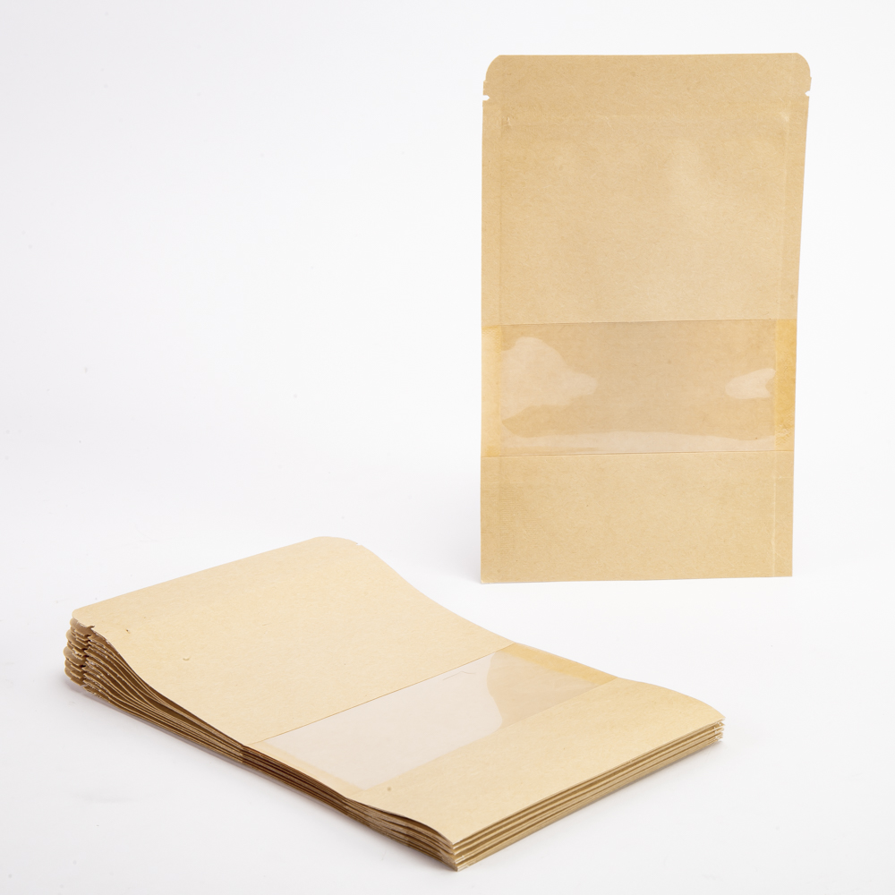 Bolsa papel craft seguro hermético ziploc
