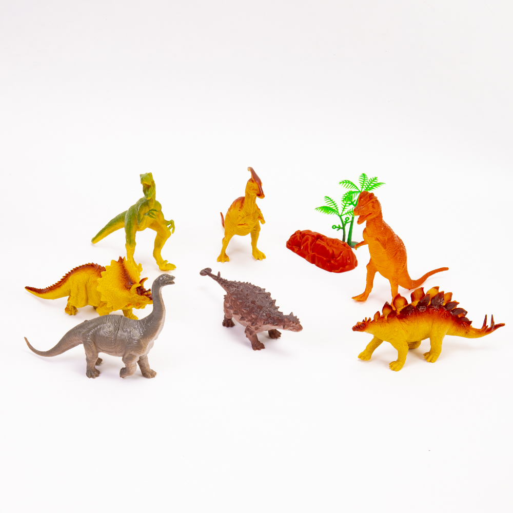 Animales plásticos dinosaurios 14pzas +3a