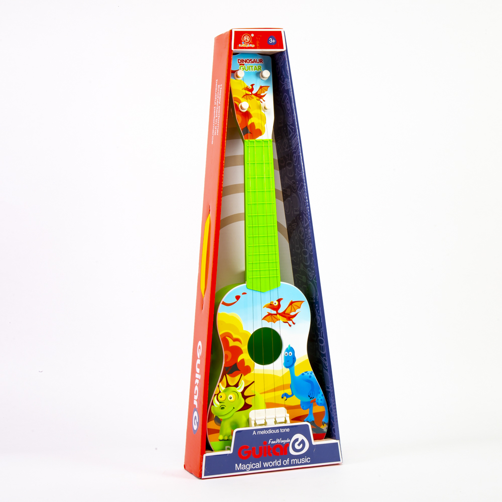 Guitarra estampada dinosaurios +3a