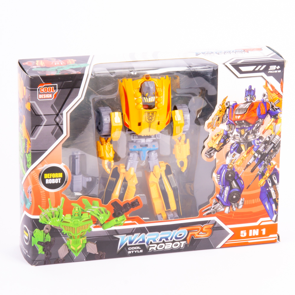 Robot Transformer Warrio rs 5en1 +3a amarillo