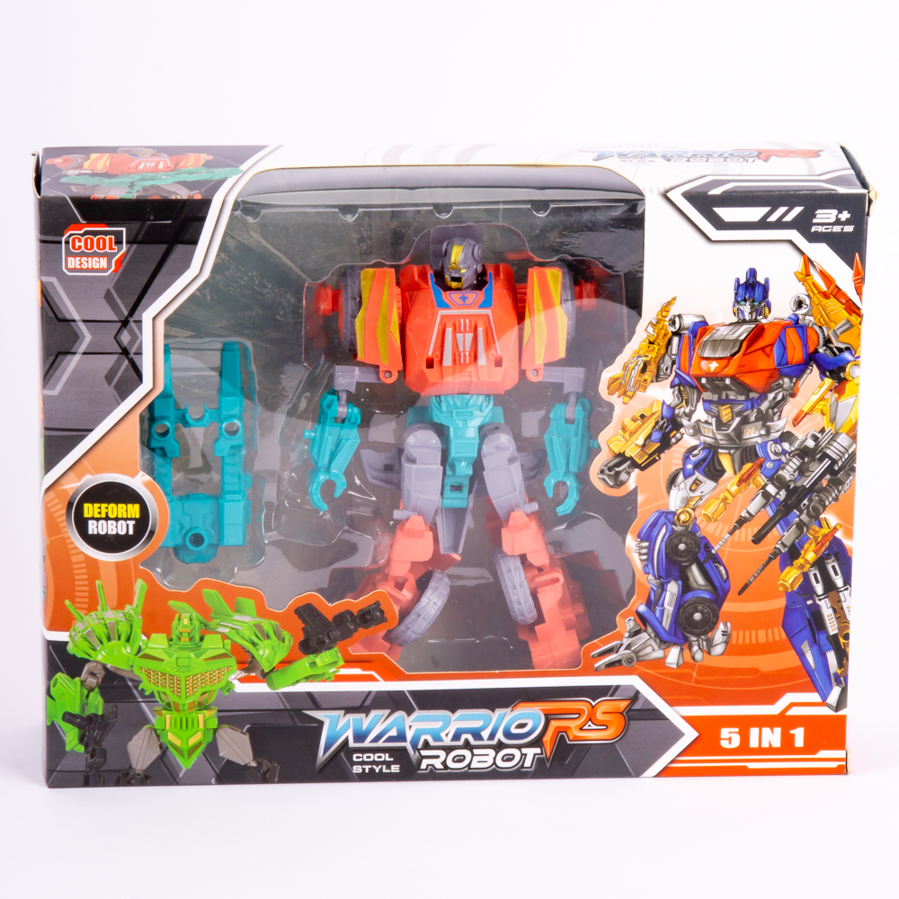 Robot Transformer Warrio rs 5en1 +3a multicolor